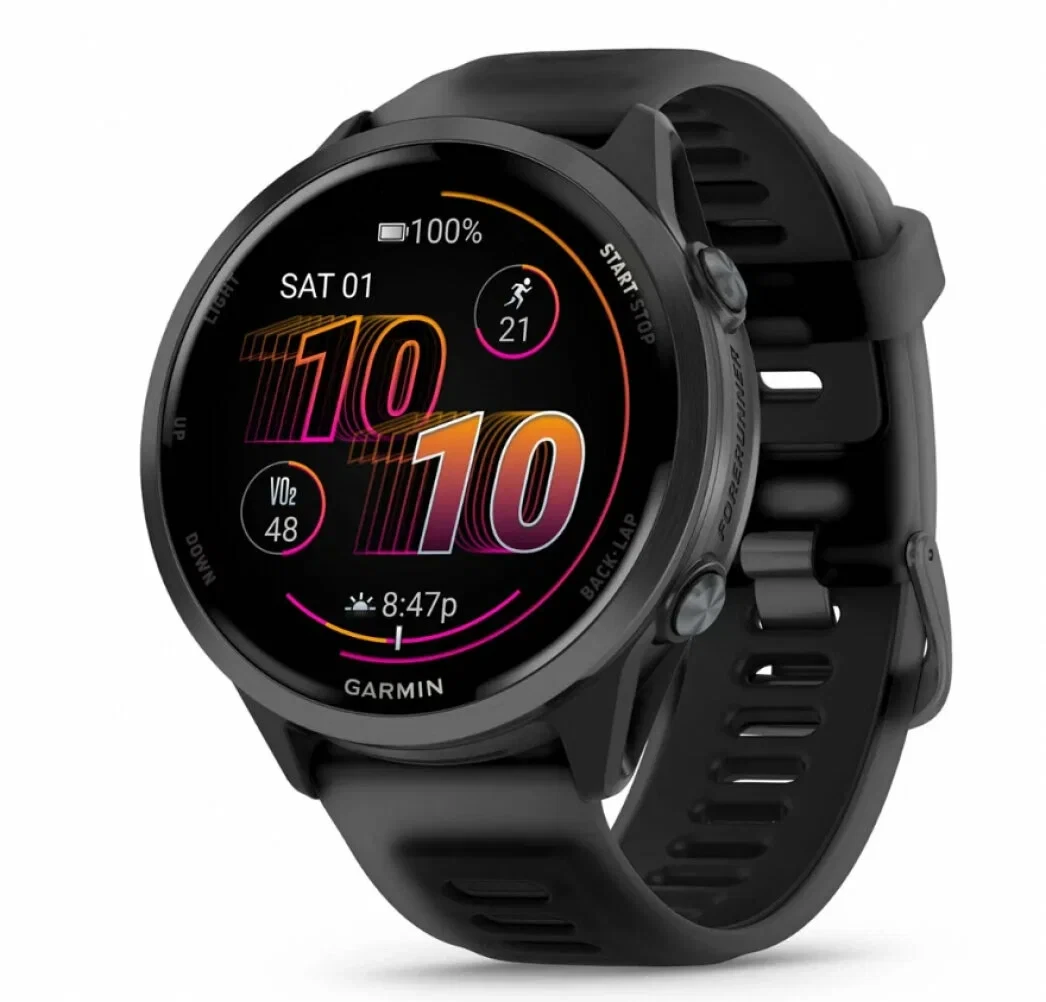 Garmin Forerunner 570, 47mm, Slate Gray with Black Band / Черный