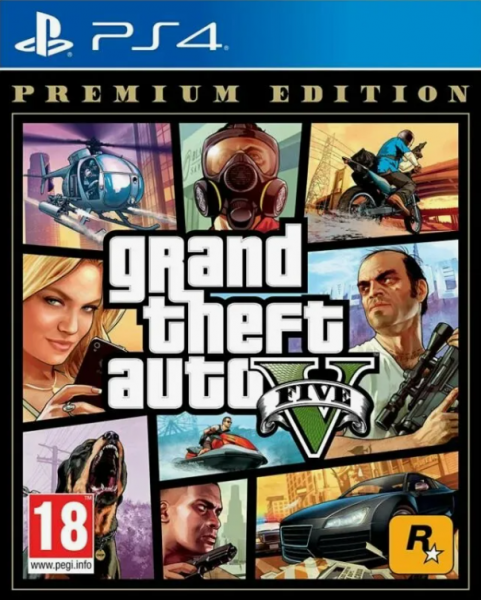 Grand Theft Auto 5, GTA 5 Premium Edition для PS4 (CUSA 00411) (Rus Text)