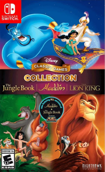 Disney Classic Games Collection 3 в 1: The Jungle Book & Aladdin & The Lion King для Nintendo Switch(Eng Version)