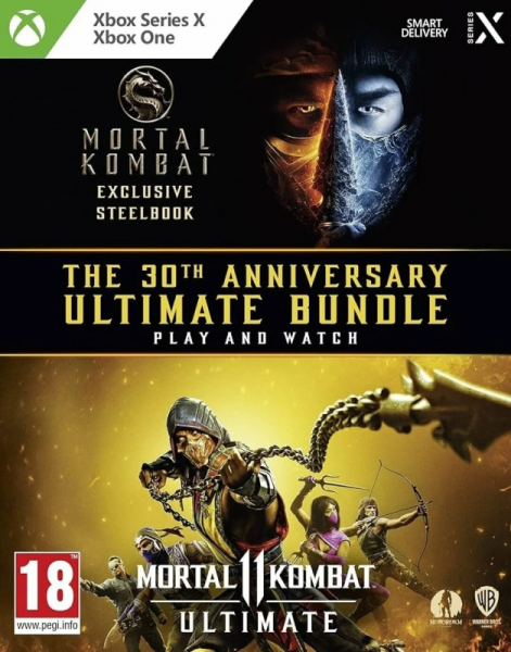 Mortal Kombat 11 Ultimate Exclusive Steelbook (The 30th Anniversary Ultimate Bundle) Play and Watch для Xbox One (Русские субтитры)