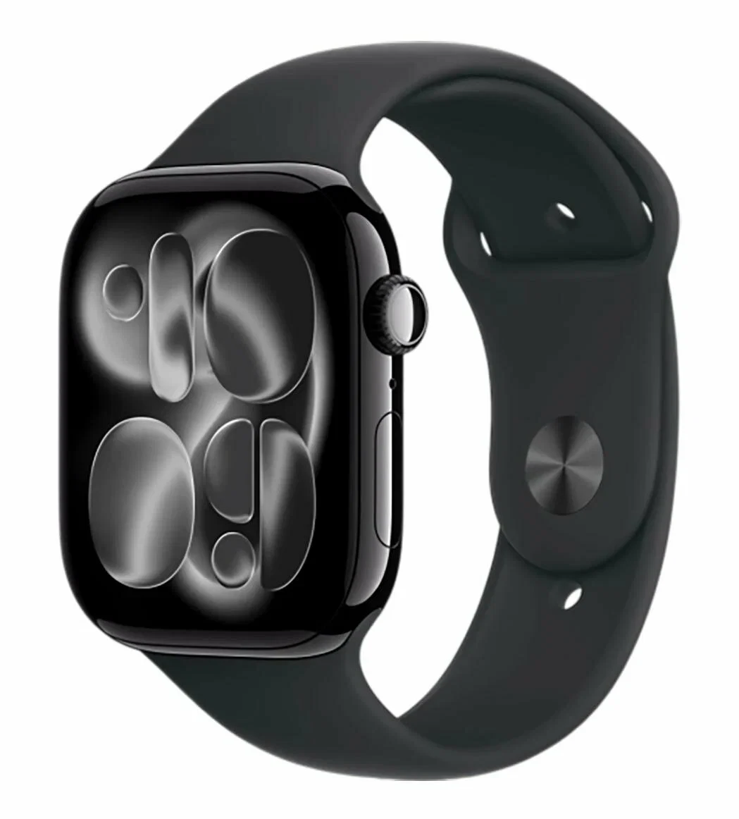 Apple Watch Series 11 42 Mm Jet Black Aluminum Case With Black Sport Band M/l