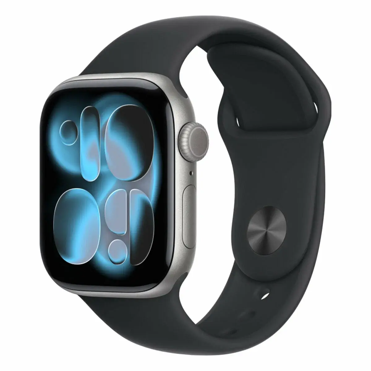 Apple Watch Series 11, 42mm, Space Gray Aluminum Case with Black Sport Band, S/M