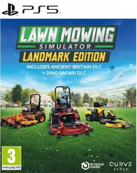 Lawn Mowing Simulator Landmark Edition (Inc. Ancient Britain DLC + Dino Safari DLC) для PS5 (PPSA 04869) (Английская версия)