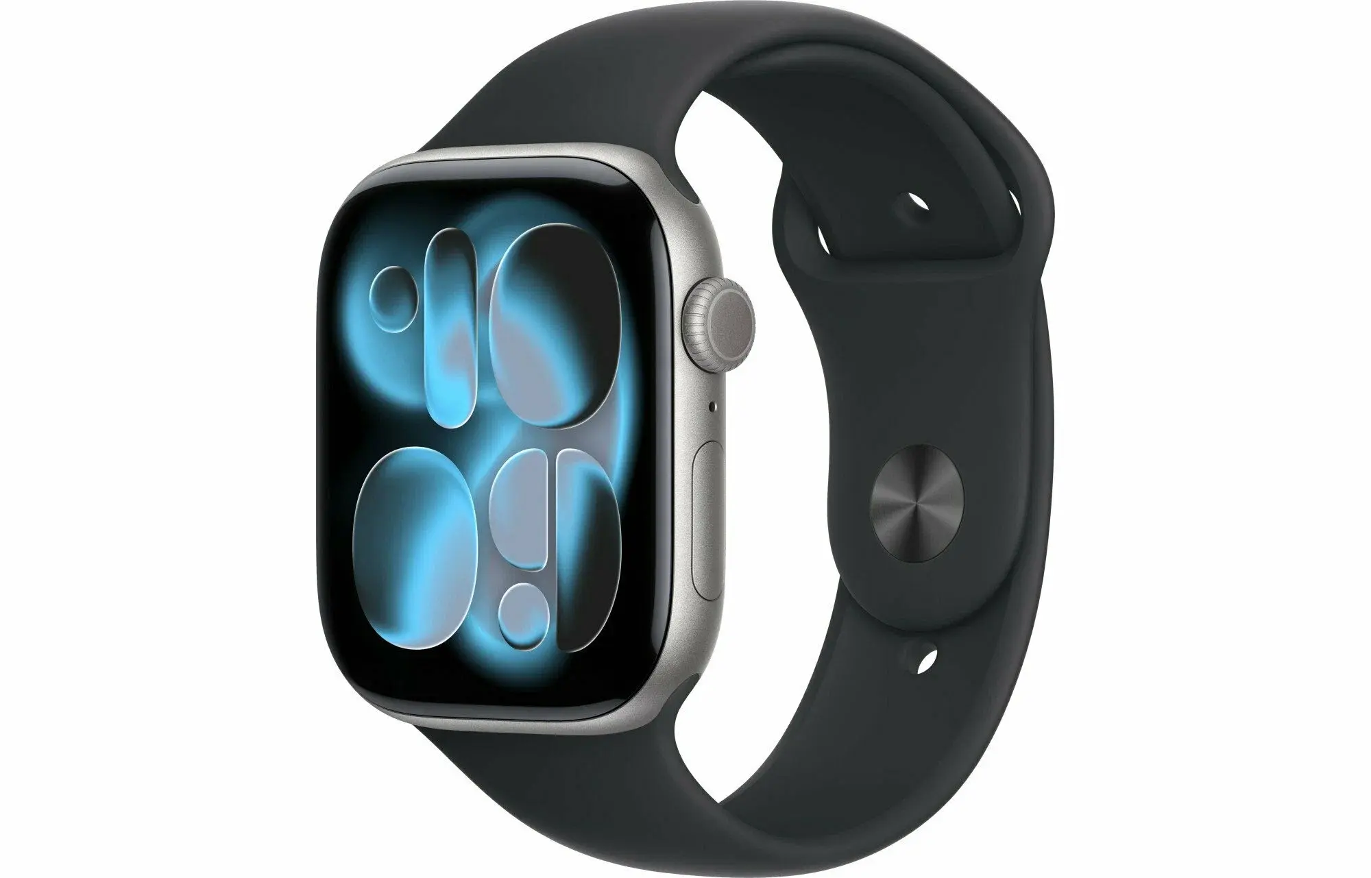 Часы Apple watch S11 46 Sp.Gray Al.C Black SB M/L MEV44