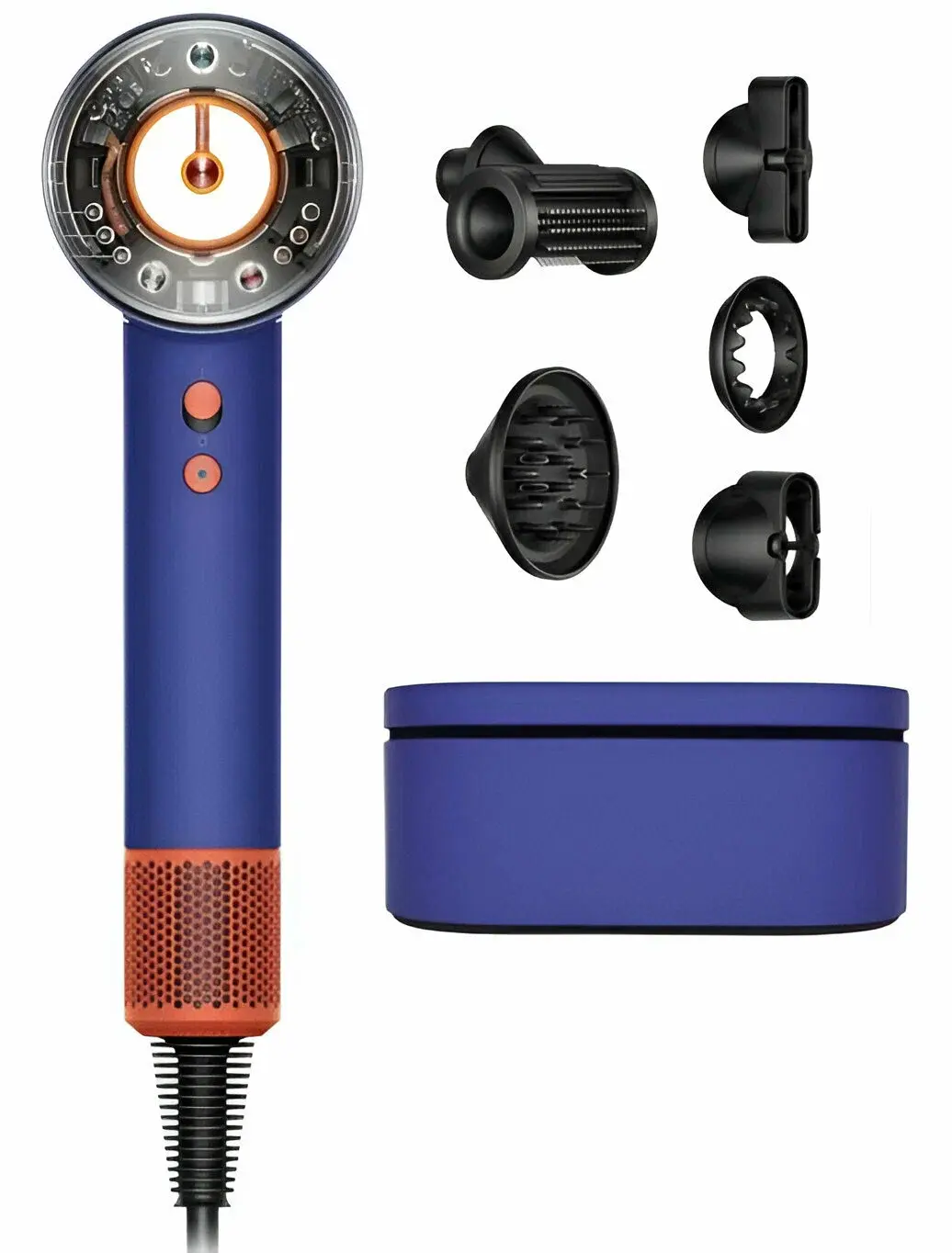 Фен для волос Dyson Supersonic Nural HD16 Vinca Blue/Topaz (с кейсом)