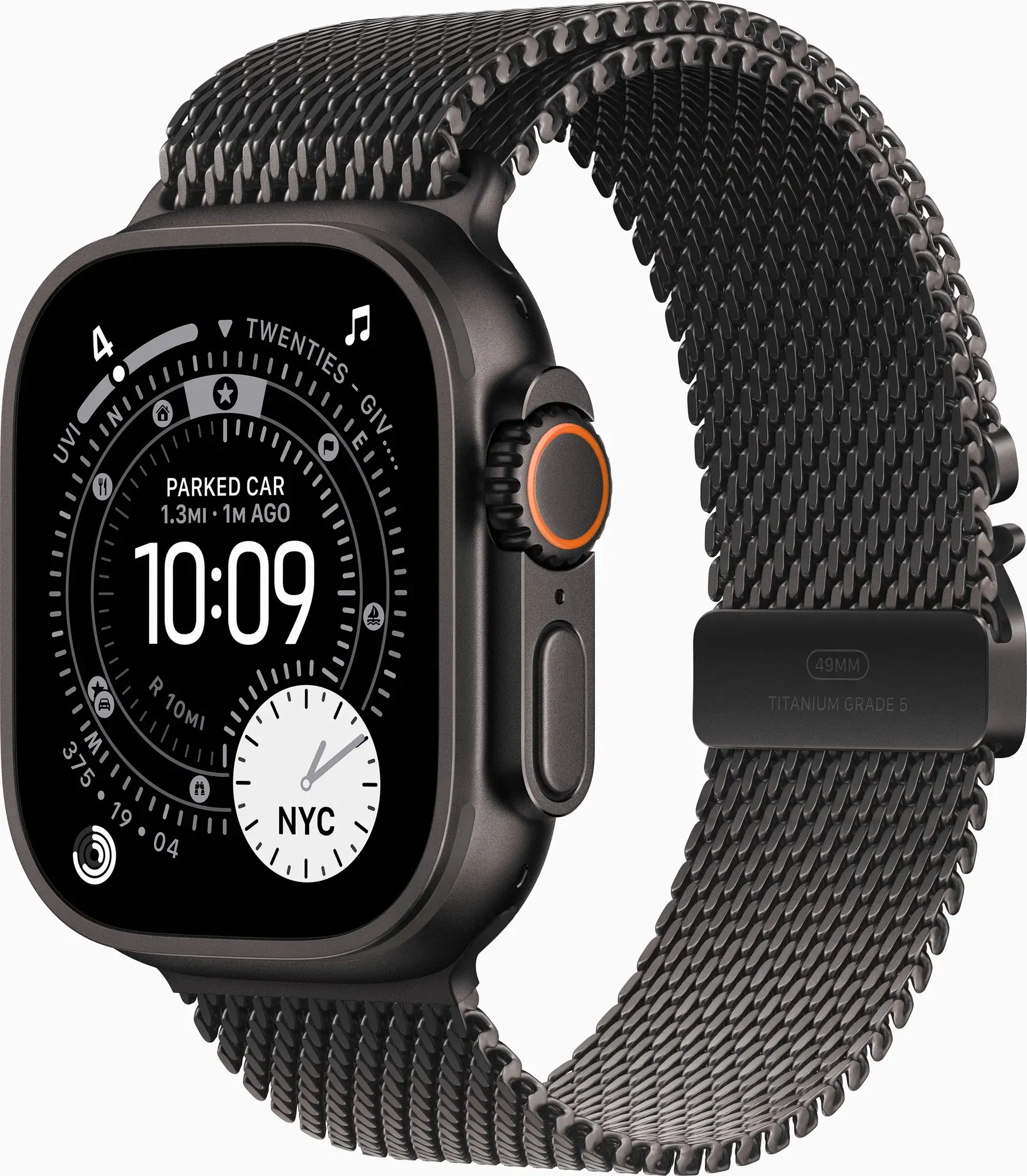 Часы Apple watch Ultra 3 (2025) (МЕТАЛИЧЕСКИЙ РЕМЕШОК) Black/Black TML M MF1Q4