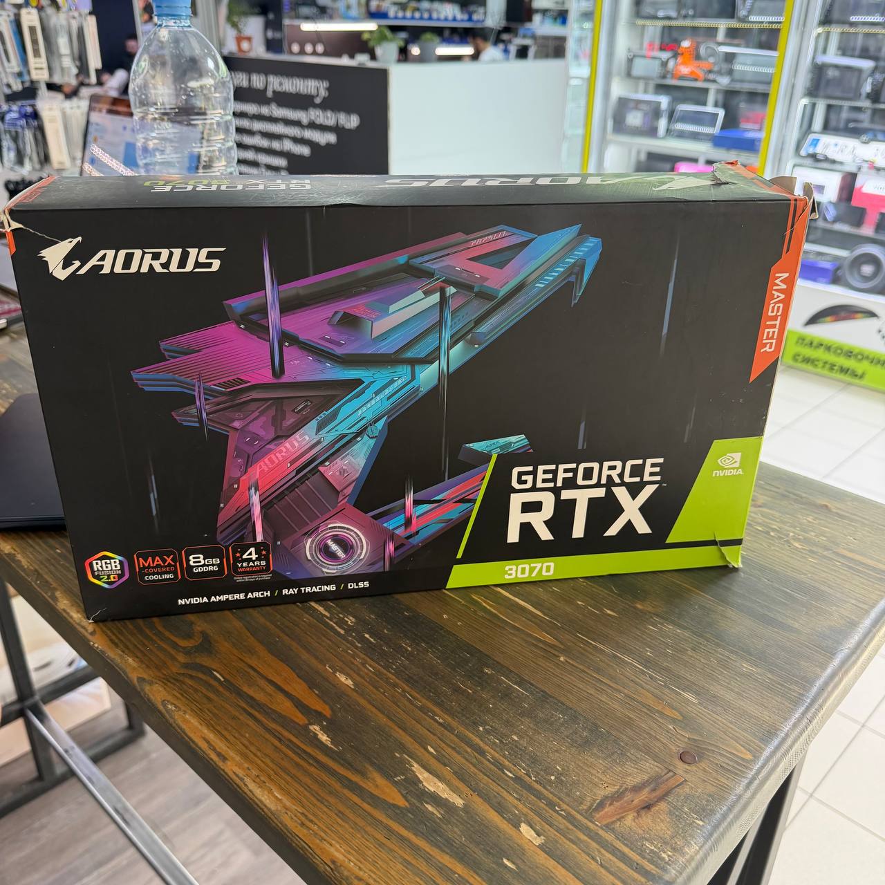 Видеокарта Gigabyte AORUS Master RTX 3070 8GB Б/У