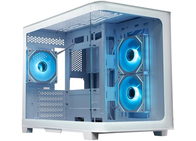 Корпус XASTRA QR500M 3ARGB-FM-C10-UC White mATX, 3x 120mm ARGB