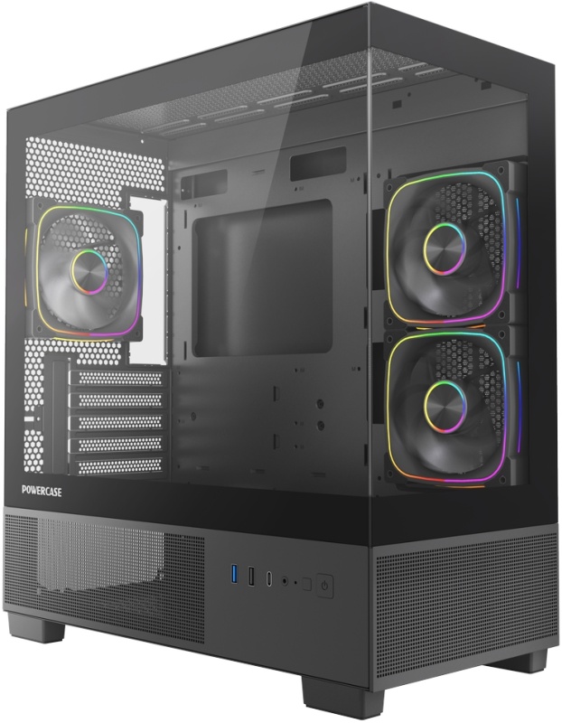 Корпус Powercase Vision Micro S4B (CVMMSHB-A3)