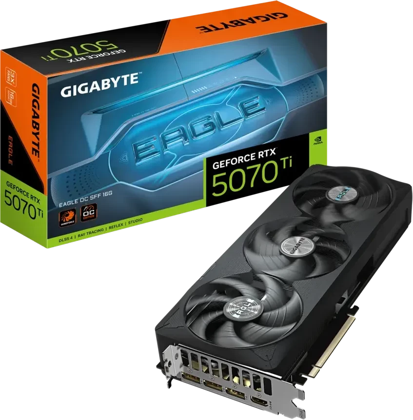 Видеокарта GeForce RTX 5070Ti 16Gb Gigabyte GV-N507TEAGLE OC-16GD