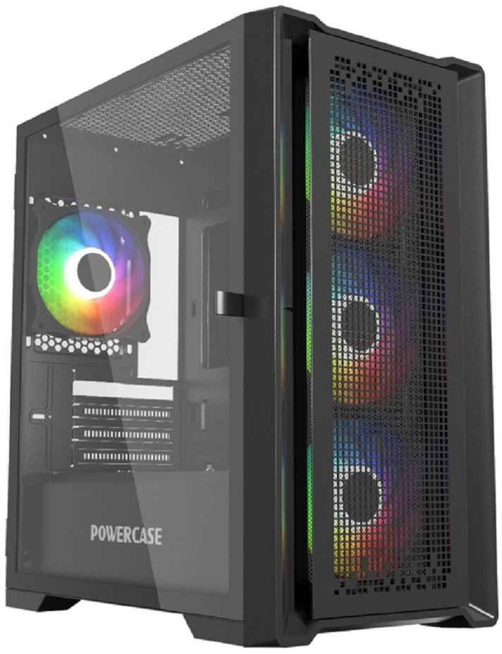 Корпус Powercase ByteFlow Micro Black (CAMBFB-A4)