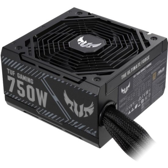 Блок питания ATX 750W ASUS TUF-GAMING-750B 80+ Bronze, черный