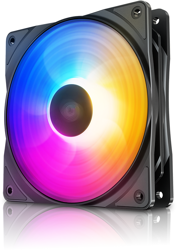 Вентилятор для корпуса с подсветкой 120mm Deepcool RF120FS RGB