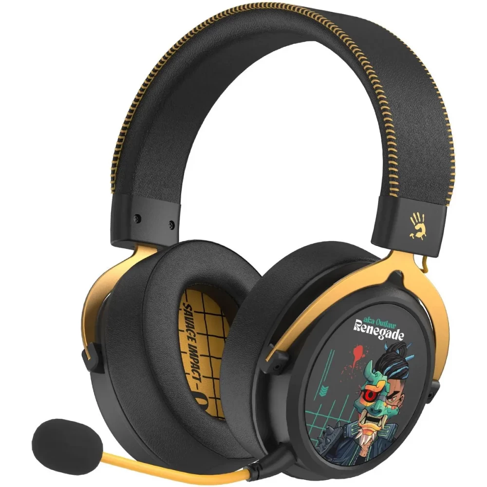 Наушники с микрофоном A4Tech Bloody M595 Renegade Black