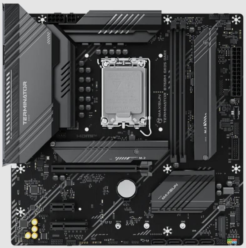Материнская плата LGA 1700 MAXSUN MS-Terminator B760M GKD5 DARK (mATX, 2xDDR5)