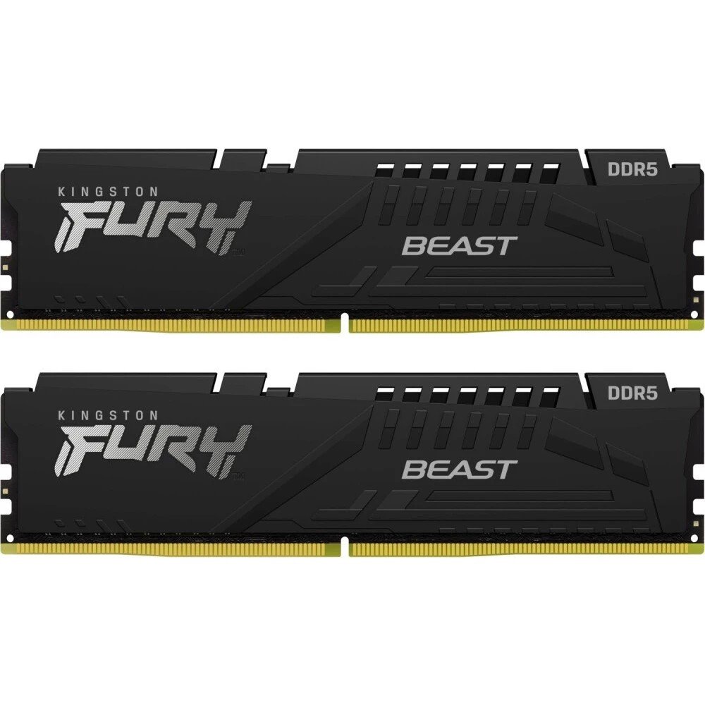Б/у Модуль памяти DDR5 32GB (2x16GB) Kingston FURY Beast XMP/EXPO 5600MHz CL36 (KF556C36BBEK2-32)