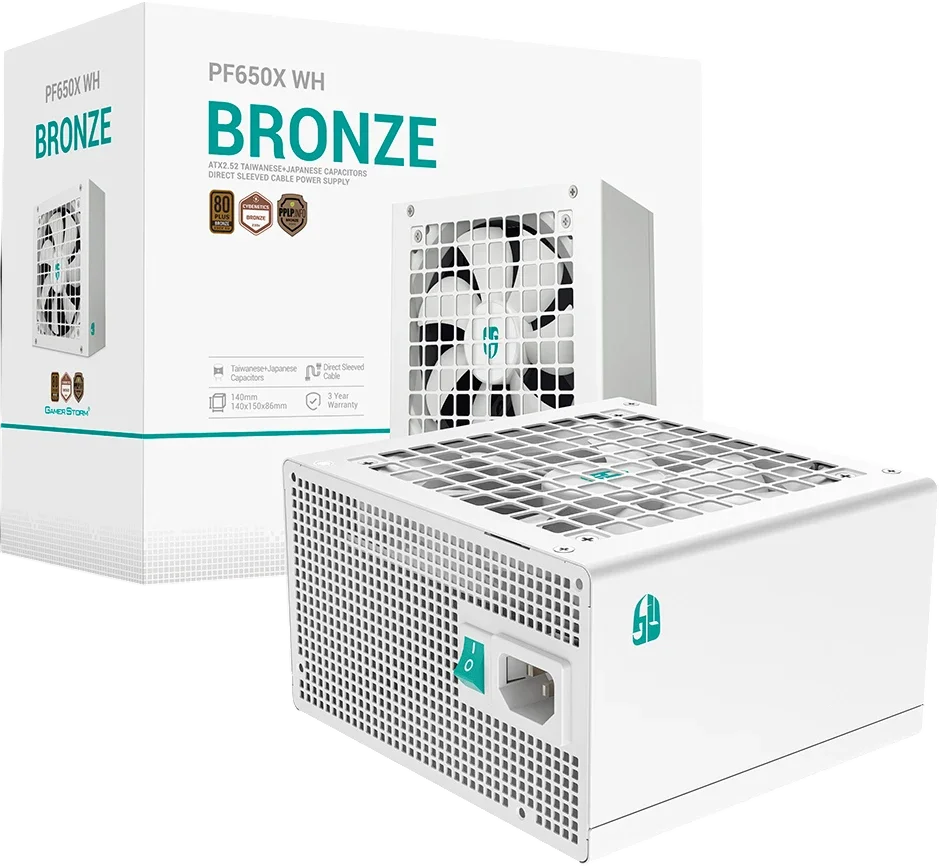 Блок питания 650W Deepcool Gamerstorm PF650X WH