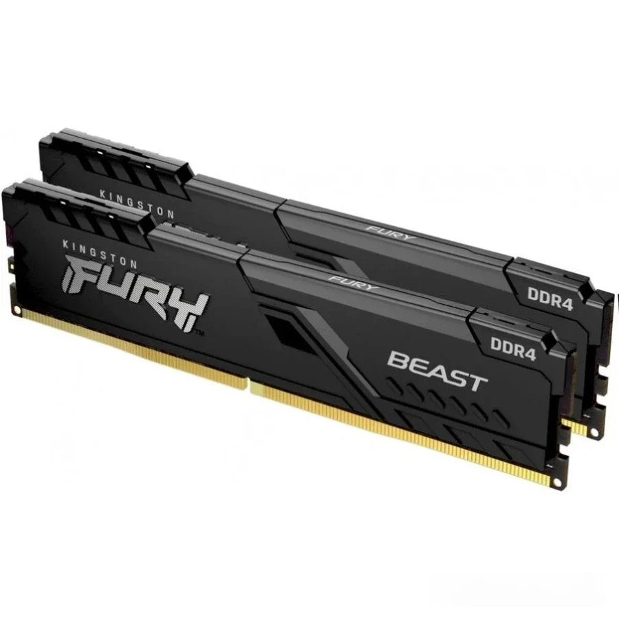 Модуль памяти DDR4 16Gb (2x8Gb Kit) Kingston 3200 Fury Beast KF432C16BBK2/16-SP