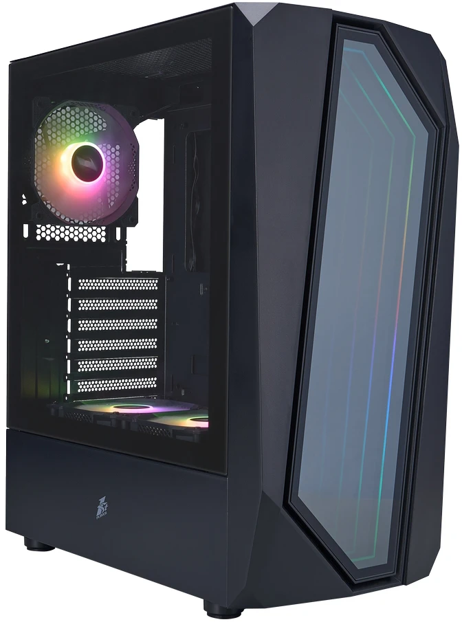 Корпус 1stPlayer Infinite Space IS6 ARGB Black IS6-BK-2F7R-1F7