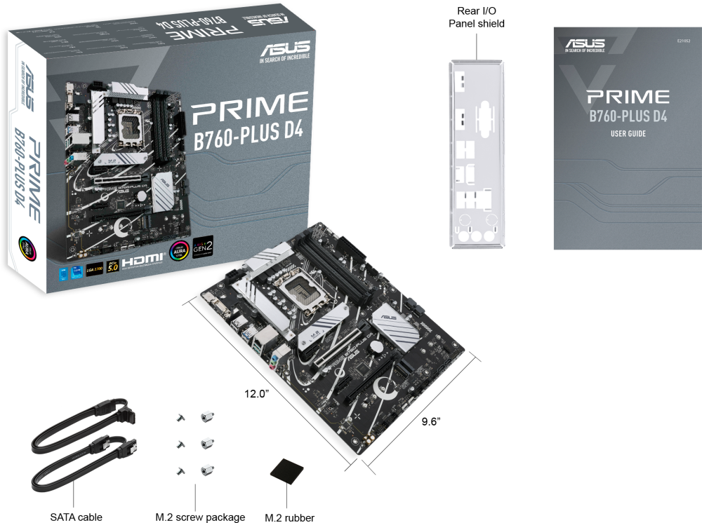 Материнская плата 1700 Asus B760-Plus D4 Prime
