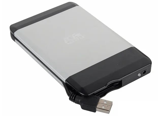 Внешний корпус для HDD/SSD 2.5" SATA AgeStar SUB2A5, USB 2.0, серебро