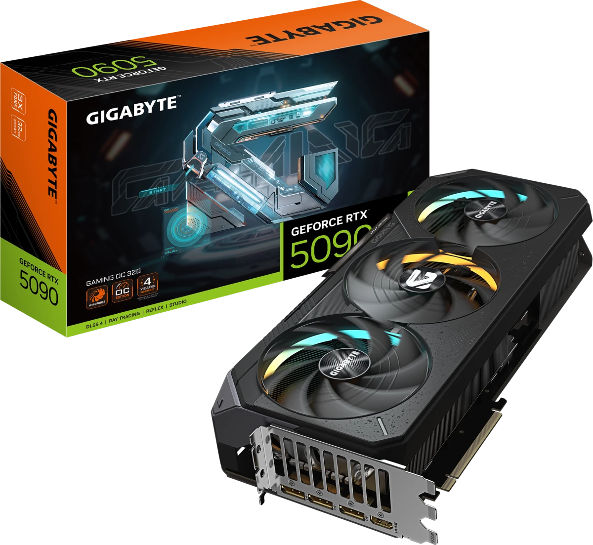 Видеокарта GeForce RTX 5090 Gigabyte 32Gb GV-N5090GAMING OC-32GD