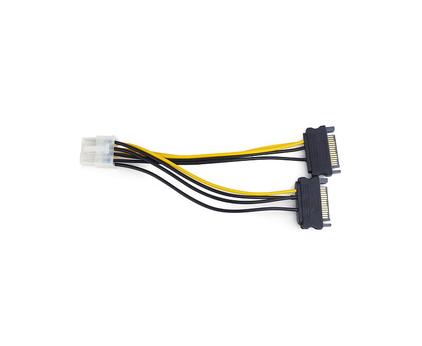 Переходник питания SATA x2-->8pin PCI-E (Cablexpert CC-PSU-83)