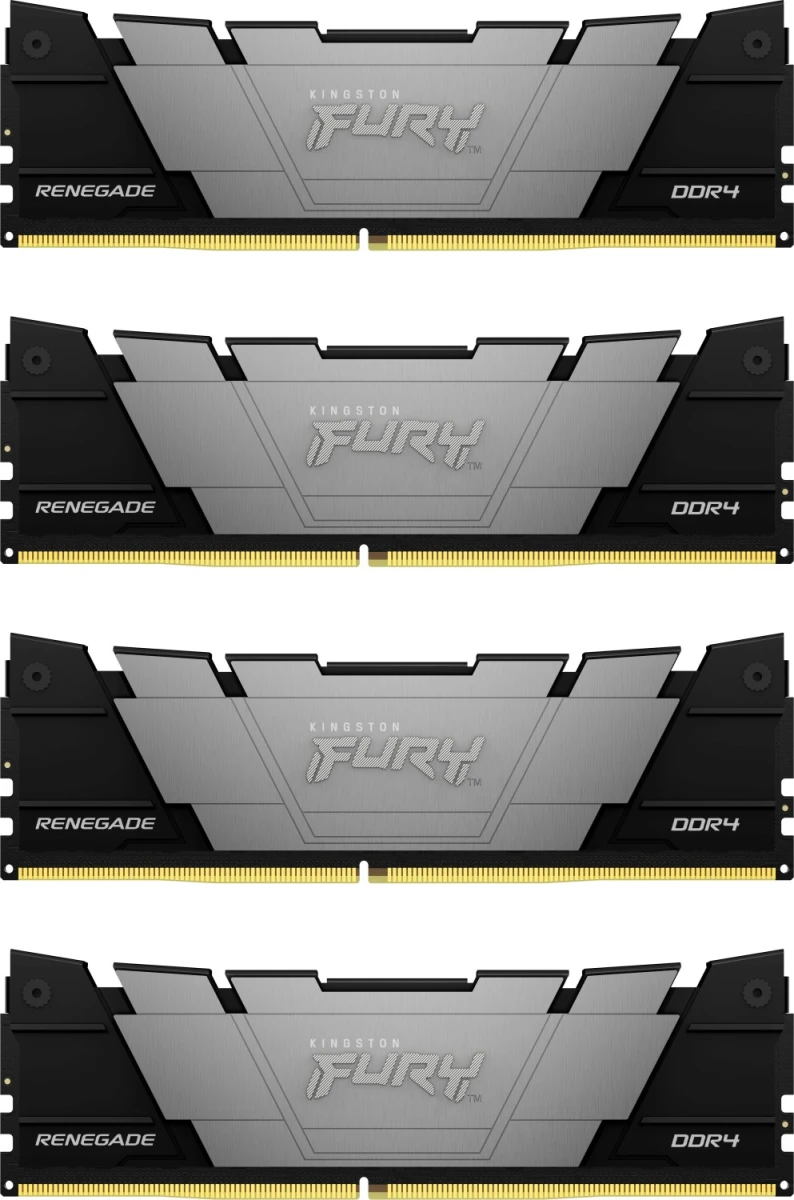 Модуль памяти DDR4 64Gb (4x16Gb Kit) Kingston 3200 Fury Renegade KF432C16RB12K4/64