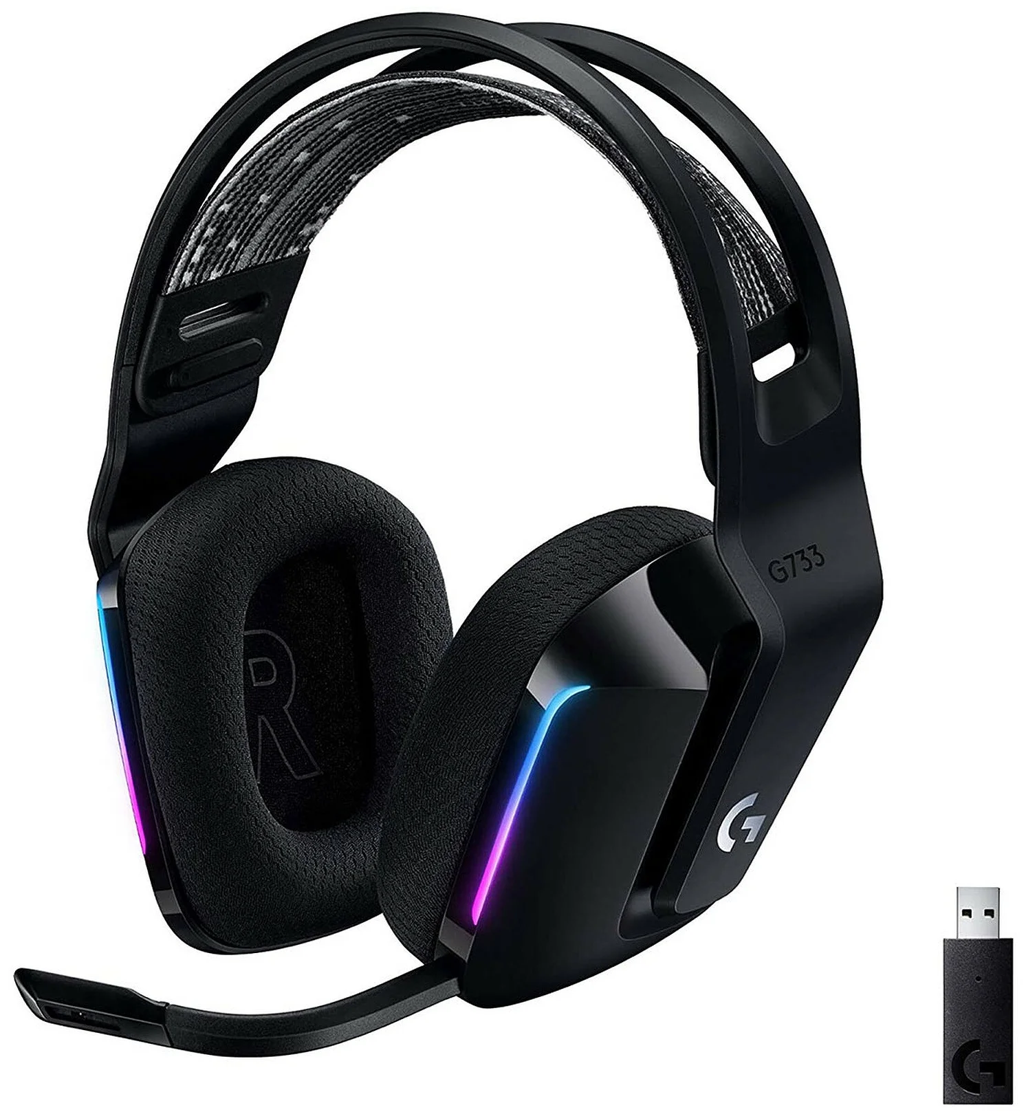 Наушники с микрофоном Logitech Headset G733 Lightspeed Wireless Rgb Gaming (981-000864)