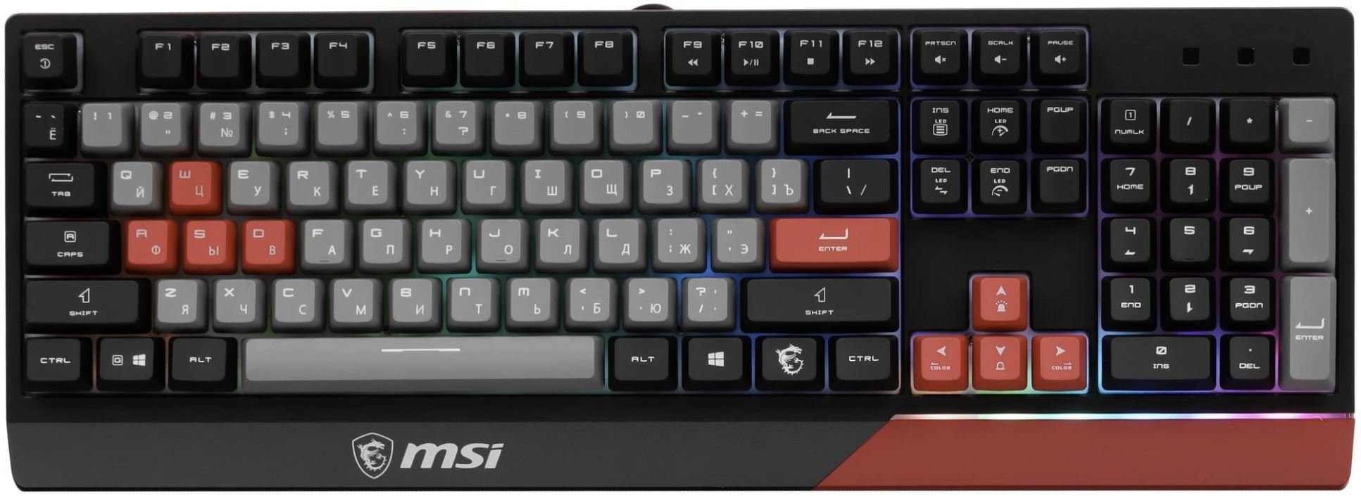 Клавиатура игровая MSI GAMING GK30 INFRARED