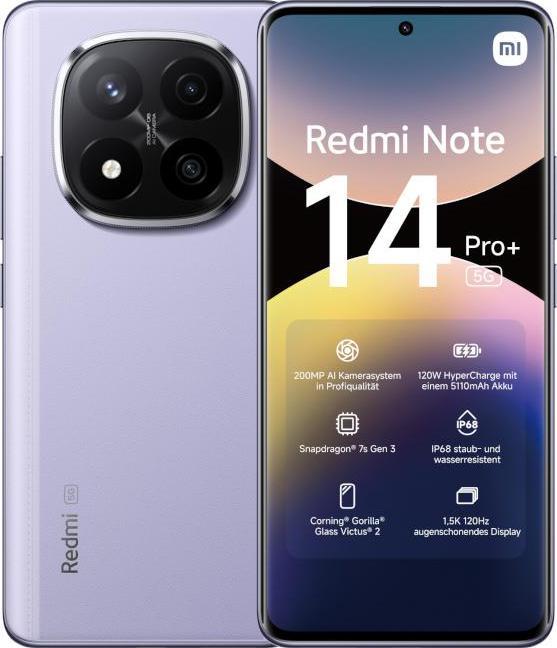Xiaomi Redmi Note 14 Pro Plus 12/256Gb Lavender Purple 5G RU