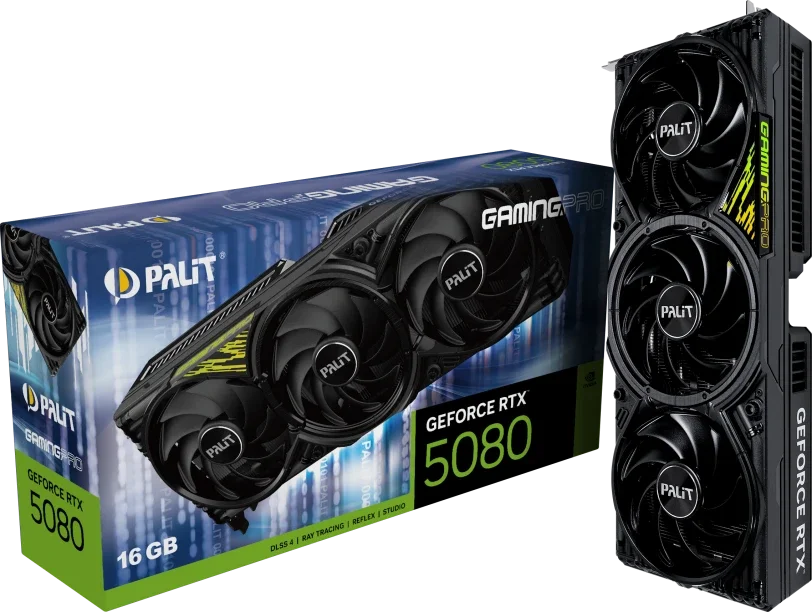 Видеокарта GeForce RTX 5080 16Gb Palit Gamingpro NE75080019T2-GB2031Y