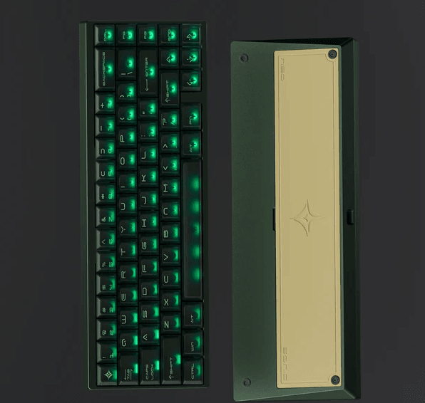 Клавиатура QWERTYKEYS Neo65 Sonic He+ green