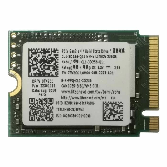 Б/у Твердотельный накопитель M.2 2230 NVMe 256GB SSSTC (Lite-On) CL1 (CL1-3D256-Q11)
