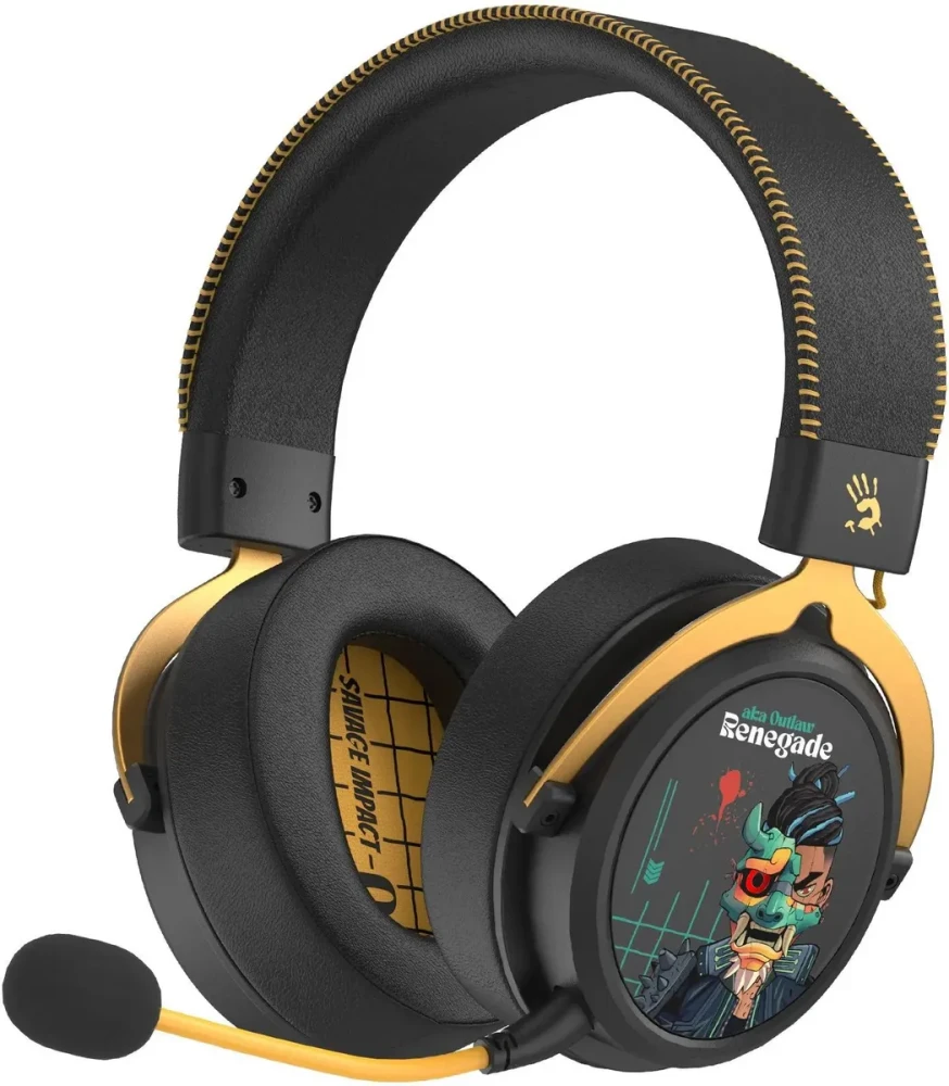 Наушники с микрофоном A4Tech Bloody MR595 Renegade Black