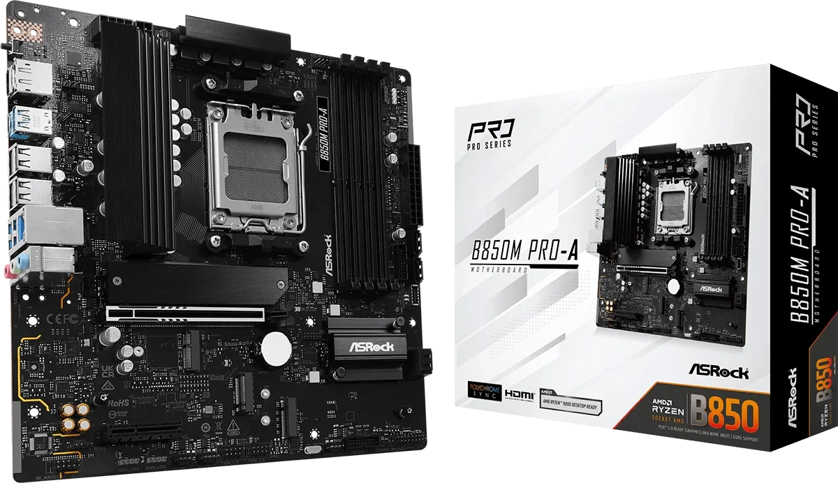 Материнская плата AM5 ASRock B850M PRO-A