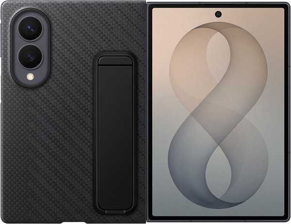 Чехол-накладка+пленка Samsung Carbon Standing Case Galaxy Z Fold8 (EF-XF971) черный
