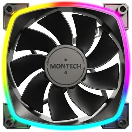 Вентилятор для корпуса 120mm Montech RX120 PWM Reverse Black