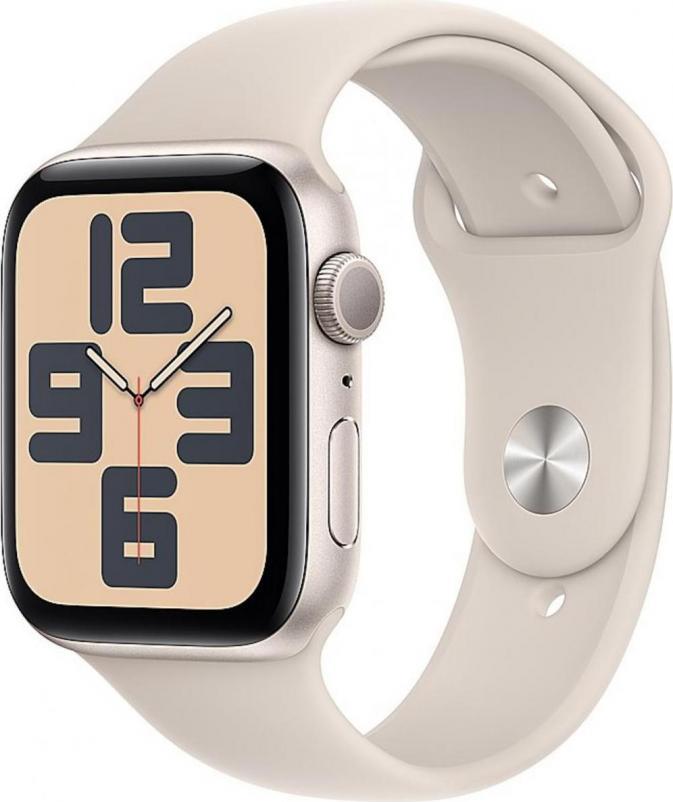 Часы Apple watch SE3 44 (2025) Starlight Al. Star SB M/L (MEHJ4)