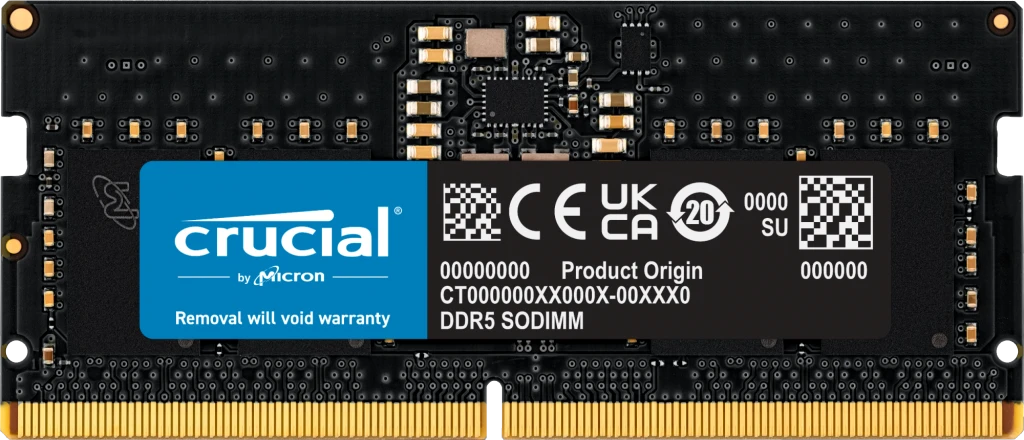 Модуль памяти SO-DIMM DDR5 8Gb Crucial 5600 CT8G56C46S5