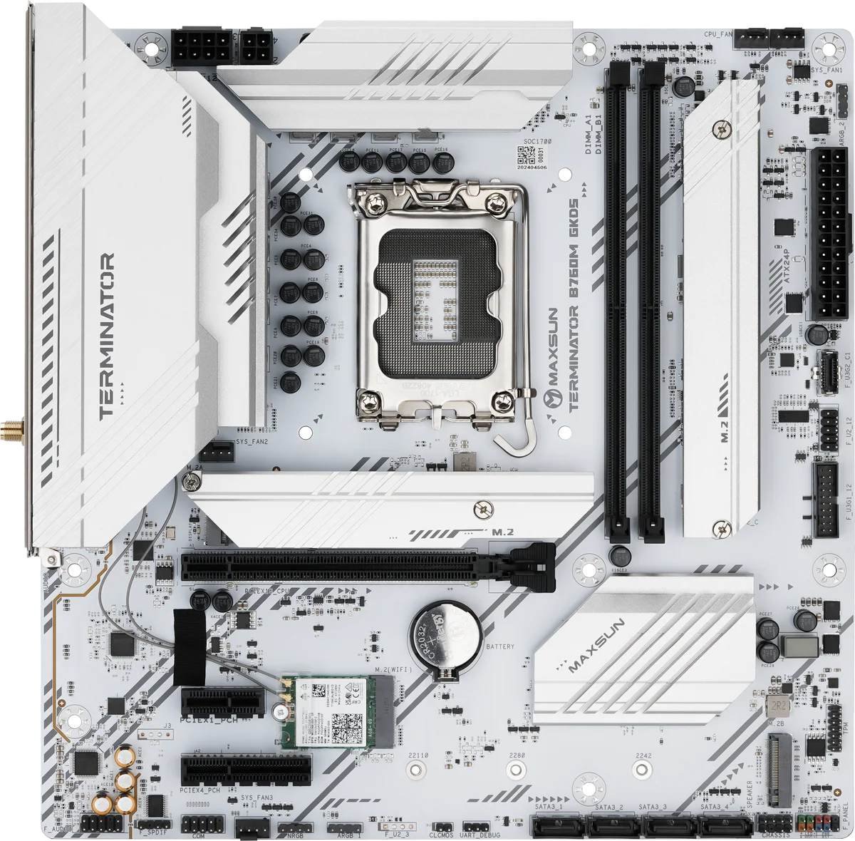 Материнская плата LGA 1700 MAXSUN Terminator B760M GKD5 ICE (mATX, 2xDDR5)