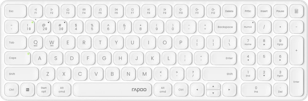 Клавиатура беспроводная Rapoo E9310M Bluetooth 3.0 белый