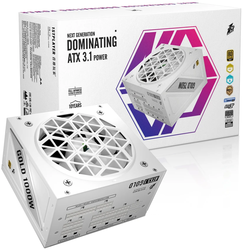 Блок питания 1000W 1stPlayer NGDP White HA-1000BA4-WH