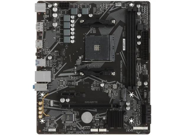 Материнская плата AM4 GIGABYTE A520M H ARGB (mATX, 2xDDR4)