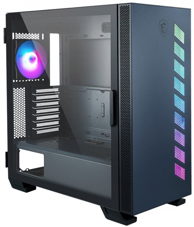 Корпус MSI MAG VAMPIRIC 300R PACIFIC BLUE, Tempered glass (вент. RGB)