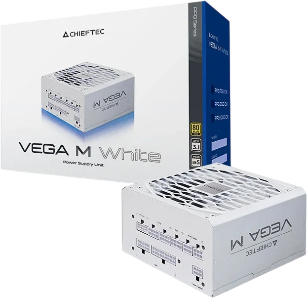 Блок питания 1000W Chieftec PPG-1000-CW Vega M White