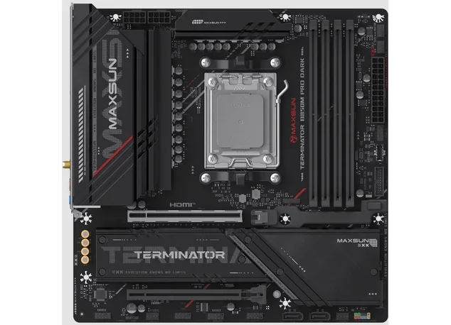 Материнская плата AM5 MAXSUN MS-Terminator B850M PRO DARK WIFI (mATX, 4xDDR5)