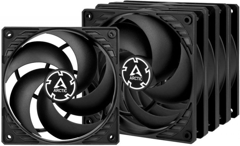 Вентилятор для корпуса 120MM (комплект) ARCTIC P12 Value Pack 5PC, чёрный