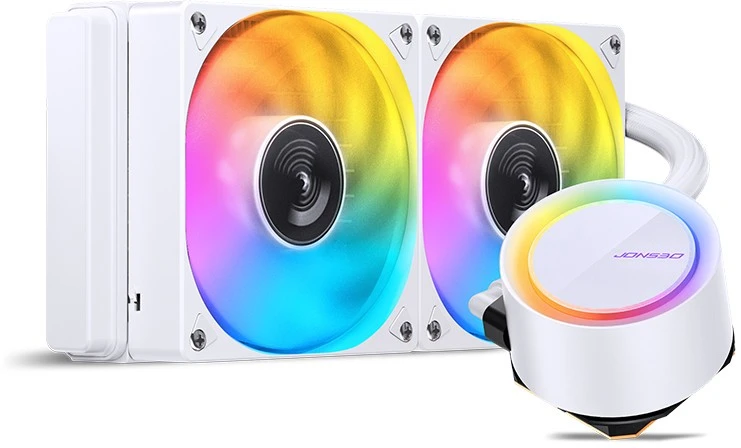 Водяное охлаждение Jonsbo TG-240 ARGB White