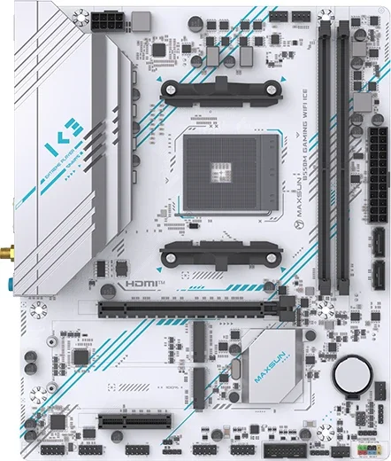 Материнская плата AM4 Maxsun MS-B550M Gaming WIFI ICE